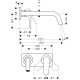 Axor Citterio - змішувач для раковини з довгим зливом HANSGROHE 34115000, AXOR (34115000)