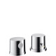 Термостат Hansgrohe Axor Uno2 на 2 отвори, зовнішня частина (38480000)