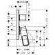 Axor Urquiola - змішувач для ванни врізний HANSGROHE 11425000, AXOR (11425000)