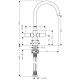 Смеситель для кухни Hansgrohe Axor Uno2 (38040000)
