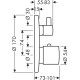 Axor Uno2 Термостат, зовнішня частина, AXOR (38720000)