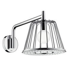 Axor Lamp Shower Душ верхній з лампою, поворотний, 1 вид струменя (чорний хром), AXOR (26031000 (polished black))