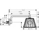 Axor Lamp Shower Душ верхній з лампою, поворотний, 1 вид струменя (білий), AXOR (26031000 (weiss))