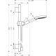 Душовий набір Hansgrohe Axor Uno2 (27987000)