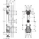 Axor Citterio E Прихована частина для термостата 38x12 з панеллю, для 2 споживачів, AXOR (36701180)