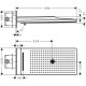 AXOR ShowerSolutions Верхній душ 250 / 580 3jet, хром, AXOR (35283000)