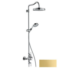 Axor Montreux Showerpipe Душевая система с термостатом и верхним душем 1jet, цв полир золото, AXOR (16572990)