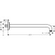 Axor Showers Тримач душу Classic 389мм, ½’, колiр покриття шлiфована бронза, AXOR (27348140)