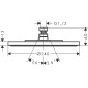 Axor Showers Верхнiй душ Starck, 240, 1 JET, ½’, колiр покриття шлiфована бронза, AXOR (28494140)