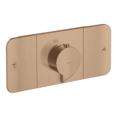 Axor One Термостат для 2х споживачiв, СМ, шлiфоване червоне золото, AXOR (45712310)