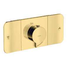 AXOR ONE термостат для 2х споживачiв, СМ, полiроване золото, AXOR (45712990)