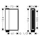 AXOR ONE ручной душ 2jet, полированный черный хром, AXOR (45720330)