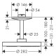 AXOR ONE верхний душ 280, 2jet, шлифованная бронза, AXOR (48494140)
