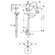 Душова система Hansgrohe AXOR ONE 280 1jet (48790670)