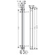 AXOR ONE Showerpipe монтажний набір для душевоїсистеми, хром, AXOR (48798180)