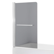 Штора на ванну 80 * 150, скло тоноване, ліва, EGER (599-02L grey)