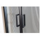 TISZA BS душевая кабина 90*90*200см, с поддоном 15см (599-0909R), профиль черный, стекло 
