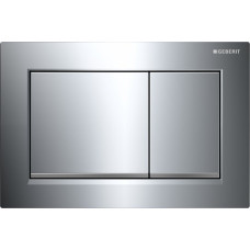 OMEGA20 SQUARE змивна клавішадля подвійного змиву,глянцевий хром /матовий хром, GEBERIT (115.080.KH.1)
