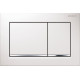 OMEGA20 SQUARE змивна клавішадля подвійного змиву, білий /глянцевий хром, GEBERIT (115.080.KJ.1)