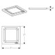 Geberit Решітка, квадрат, 8 x 8 см, GEBERIT (154.312.00.1)