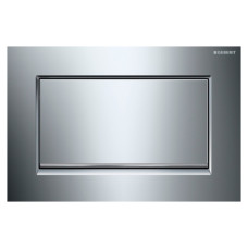SIGMA10 SQUARE змивна клавішадля змивання / зупинки змивання, з кріпленням на гвинтах, глянцевий хром /хромований, матовий, GEBERIT (115.893.KY.1)