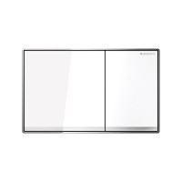 Sigma60 змивному клавіша, подвійний змив, скло біле, GEBERIT (115.640.SI.1)