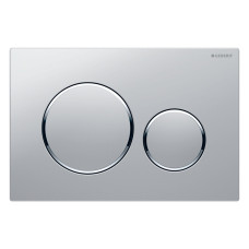 Geberit 115.882.JQ.1 Sigma20 Клавіша з подвійним змивом,легкоочисна поверхня,хром матовий/хром глянцевий