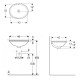 Умивальник GEBERIT VARIFORM 500.749.01.2, GEBERIT (500.749.01.2)