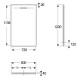 Душевой поддон Geberit SESTRA 80x120х4 см, прямоугольный, серый, поверхность со сланцевой структурой