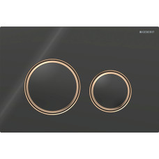 SIGMA50 ROUND змивна клавіша для подвійного змиву, червоне золото /чорний, GEBERIT (115.650.SJ.1)