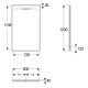 Душевой поддон Geberit SESTRA 80x120х4 см, прямоугольный, графит, поверхность со сланцевой структурой