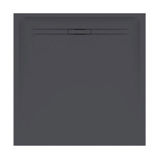 Душовий піддон Geberit SESTRA 90x90х4 см, квадратний, графіт, поверхня зі сланцевою структурою