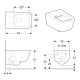 Унітаз підвісний Geberit iCon Square без сидіння (201950000)