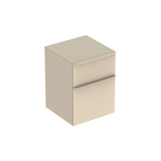 SMYLE SQUARE тумба 45*60*47см, з 2 ящ., колір пісочно-сірий/фарбований високоглянцевий, пісочно-сірий/з матовим порошковим покриттям, GEBERIT (500.357.JL.1)