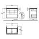 Тумба для ванної кімнати GEBERIT ICON 840375000, білий, GEBERIT (840375000)