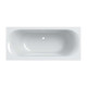 Geberit 554.004.01.1 Soana Ванна прямокутна 180x80см, тонкий край, злив та перелив по центру, з ніжками, колір білий