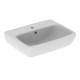 Geberit 500.310.01.7 Selnova Square Раковина 50см, прямокутний, з 1 отв.під змішувач та переливом, білий глянець