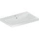 ICON LIGHT умивальник 75*48 см, з отвіром для змішувача в центрі , з переливом , білий, GEBERIT (501.835.00.1)
