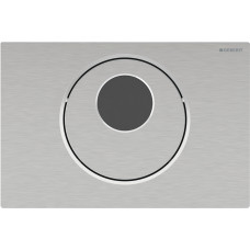 SIGMA10 ROUND змивна клавіша,автоматичне/ безконтактне/ ручне змивання, живлення від батарей, матова, легко чиститься/ декоративні кільця поліровані, GEBERIT (115.891.SN.6)