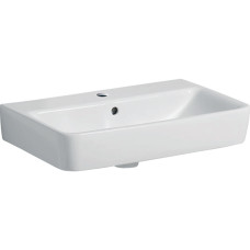 SELNOVA COMPACT умивальник 60*37 см, з отвіром для крана вцентрі, з переливом, білий, GEBERIT (501.511.00.7)