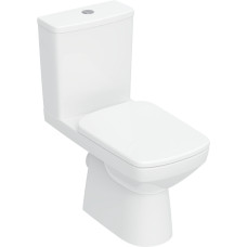 Geberit 503.086.00.1Компакт Selnova Square, прямокутний, Rimfree, з горизонтальним випуском, колір білий глянець