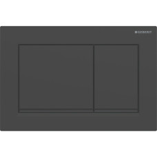 OMEGA20 SQUARE змивна клавіша для подвійного змиву, чорний матовий, фарбований, легко чиститься/ чорний, GEBERIT (115.080.16.1)