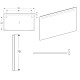 Geberit 502.810.00.1 Option Basic Square Дзеркало -120см, підсвітка зверху по горизонталі