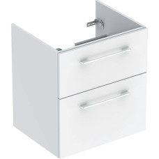 SELNOVA SQUARE шафка для вбудованого умивальника slim rim60см, з двома шухлядами 58,8*63,5*50,2 см, білий, GEBERIT (501.204.00.1)