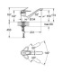 EUROPLUS-Смеситель однорычажный для кухни (гибкая подводка), хром, GROHE (33930000)