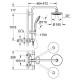 Душова система з термостатом для настінного монтажу Grohe Euphoria System 180 хром (27296001)