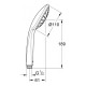 27265000 Euphoria 110 Ручний душ, 1 режим струменю, Grohe (27265000)