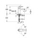 Eurosmart Cosmopolitan Змішувач для раковини, одноважiльний, GROHE (23326000)