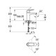 Eurosmart Cosmopolitan Змішувач для умивальника, одноважiльний, GROHE (23327000)