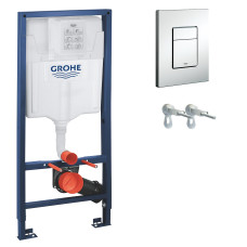 Інсталяційна система для підвісного унітазу Grohe Rapid SL 3в1 без прокладки  (38772001)
